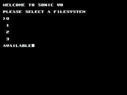 Sonic VR Title Screen